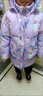 哈羅小黃鴨HAL.DUCK女童羽絨服2026新款?lèi)?ài)莎公主學(xué)生1-16歲中長(cháng)款大中小童外套棉襖冬 愛(ài)莎紫色 130 曬單實(shí)拍圖
