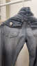 H&M女裝牛仔褲2025年秋季新款堆堆褲時(shí)尚低腰喇叭牛仔褲1293853 灰色 32 150/60 曬單實(shí)拍圖