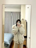 妃衣度（FYDOUL）棉服女款2025年最新款冬季加厚小個(gè)子派克服韓系情侶棉襖外套 灰白色 S 【80-100斤】 曬單實(shí)拍圖