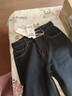 逸陽(yáng)（ESE-Y）2025年冬季新款褲子保暖顯瘦寬邊九分直筒牛仔褲女小個(gè)子 深藍色-小個(gè)子 27 曬單實(shí)拍圖