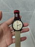 FIDI手表男女生通用初高中學(xué)生個(gè)性復古帆布帶石英表青少年防水手表 學(xué)院風(fēng)-安可拉紅 曬單實(shí)拍圖