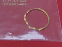 潮宏基心動(dòng)足金黃金戒指女素圈送女友情人節禮物計價(jià) 約1.05g 曬單實(shí)拍圖