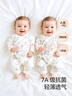 貝瑞加（Babyprints）嬰兒連體衣新生兒純棉爬服男女寶寶柔軟A類(lèi)哈衣四季爬服 松鼠59 曬單實(shí)拍圖
