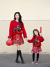 年衣【董璇同款】聯(lián)名童裝衛衣男女童秋冬新款兒童長(cháng)袖國風(fēng)拜年服 年衣紅-加絨版 120 曬單實(shí)拍圖