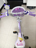 哈叮龍兒童自行車(chē)3-6-10歲單車(chē)男女童輕便腳踏車(chē)輔助輪5歲女孩車(chē)公主車(chē) 紫色【加寬加大坦克輪】 16寸 適合身高100-120cm 曬單實(shí)拍圖