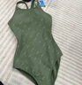 阿瑞娜（arena）女士競技連體泳衣專(zhuān)業(yè)訓練三角抗氯遮肚顯瘦透氣溫泉游泳衣 GRN-綠色【綠影系列一周5-7次】 XL 曬單實(shí)拍圖
