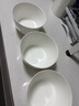 斯凱綈（Sky Top）米飯碗陶瓷面碗骨瓷純白家用酒店餐具日式碗4.5英寸4件套裝 曬單實(shí)拍圖