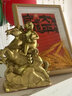 友顏堂馬上封侯純黃銅擺件馬上有錢(qián)銅馬生肖猴本命年吉祥物辦公室裝飾品 【老師推薦】馬上封侯擺件高約15cm 曬單實(shí)拍圖