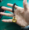 老廟黃金平安扣掛墜寓意福氣滿(mǎn)滿(mǎn)古法金送女朋友送老婆新年禮物 曬單實(shí)拍圖