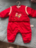 巴拉巴拉童裝嬰兒連體衣寶寶拜年服爬服哈衣2025新款冬裝包屁衣喜慶萌趣 曬單實(shí)拍圖