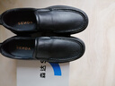 森達休閑皮鞋男牛皮軟面一腳蹬套腳懶人鞋商務(wù)正裝鞋JDZ03DM4 黑色 39 曬單實(shí)拍圖
