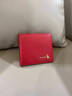 袋鼠女士錢(qián)包真皮短款錢(qián)夾2026新款小巧可愛(ài)簡(jiǎn)約學(xué)生超薄折疊皮夾 紅色【橫款】 曬單實(shí)拍圖