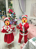 G.duck圣誕節兒童服裝男女童演出服幼兒園服飾裝扮衣服兒童圣誕老人套裝 品牌紅色男寶 120 曬單實(shí)拍圖