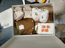 蘭咖小熊（Lan Ka xiao xiong）嬰兒禮盒新生兒滿(mǎn)月百天周歲見(jiàn)面禮寶寶衣服秋冬季加絨加厚兩面穿 【秋冬】趴趴熊咖色C款-禮袋裝 66cm (0-6個(gè)月寶寶)百天 曬單實(shí)拍圖