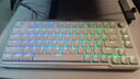 珂芝i75矮軸辦公游戲機械鍵盤(pán)輕薄便攜鋁合金邊框三模連接無(wú)線(xiàn)藍牙2.4G全鍵無(wú)沖熱插拔 【I75青春版】皓月白-藍莓輕音軸mini 曬單實(shí)拍圖