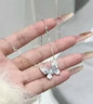 中國黃金（CHINA GOLD）銀冰嶼蝴蝶項鏈女款輕奢簡(jiǎn)約高級感情人生日送女友38婦女節禮物 （代寫(xiě)賀卡/刻字）冰嶼蝴蝶項鏈-s925精工 曬單實(shí)拍圖