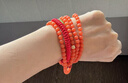 石玥珠寶收藏級5mm保山南紅瑪瑙手串轉運珠手鏈項鏈男女士款 水晶瑪瑙 曬單實(shí)拍圖