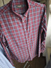 雅戈爾（YOUNGOR）襯衫男士秋冬青年男長(cháng)袖襯衫絨面格子襯衫溫暖舒適商場(chǎng)同款 暗紅YLXX135555MKY 40 曬單實(shí)拍圖