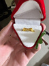 中國黃金（CHINA GOLD）足金光面蝴蝶結戒指女款黃金在逃公主指環(huán)新年節生日禮物送女友 光面蝴蝶結戒指 圈號12 0.4g 曬單實(shí)拍圖