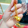 老凰祥黃金古法葫蘆項鏈男女金包銀999福祿吊墜情侶款手編繩禮物 花絲鏤空葫蘆吊墜（金包銀）送禮盒 曬單實(shí)拍圖