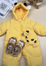 巴拉巴拉（BALABALA）balaOne嬰兒羽絨服連體衣2025新款冬裝哈衣爬服可愛(ài)萌趣 黃色長(cháng)頸鹿00433-白鴨絨 90 充絨量94g 曬單實(shí)拍圖