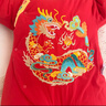 純棉滿(mǎn)月寶寶衣服冬裝新生兒百天嬰兒禮服加厚外出新年拜年棉服紅 連腳如意龍(棉花款)+帽+圍嘴 66cm 12-14斤 曬單實(shí)拍圖