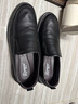 強人大碼男鞋頭層牛皮特大碼皮鞋一腳蹬商務(wù)休閑鞋 JDA5128 黑色 46碼 曬單實(shí)拍圖