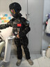 兒童特種兵套裝小孩軍裝吃雞裝備迷彩服全套防彈衣特警夏季玩具槍 黑鷹八件套長(cháng)袖 150 曬單實(shí)拍圖