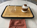 南山先生 茶具家用泡茶盤(pán)功夫茶具干泡盤(pán)儲水盤(pán)茶托盤(pán)茶具盤(pán)黑陶茶盤(pán) 黑陶茶盤(pán)長(cháng)方形大號 曬單實(shí)拍圖