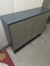 立太鞋柜門(mén)口入戶(hù)柜收納柜一體靠墻實(shí)木鞋架簡(jiǎn)易多層家用外樓道玄關(guān)柜 【店長(cháng)推薦-加厚HDF板】120*30*100CM經(jīng)典雅士灰 曬單實(shí)拍圖