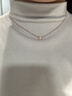 克拉美夢(mèng)18K金鉑金PT950培育鉆石河南人工人造鉆石卡家飛碟氣質(zhì)百搭項鏈 鉑金PT950 DEF VS NGTC國檢 50分 曬單實(shí)拍圖