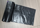 本迪抽繩垃圾袋黑色45*50cm*100只1.2絲加厚免撕式廚房家用保潔垃圾袋 曬單實(shí)拍圖