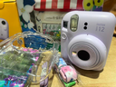 富士（FUJIFILM）mini 12自帶美顏拍立得相機套餐含相紙迷你7+/se/9/11/25/90/99膠片相機升級版七夕情人節禮物 鳶尾紫【影像花室套裝】 套餐一【標配+10張相紙+水晶殼+基礎 曬單實(shí)拍圖