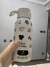 孕貝便攜式恒溫杯F18Y 恒溫水壺燒水杯嬰兒外出沖奶恒溫水杯500ml 曬單實(shí)拍圖