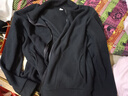 抓絨衣男搖粒絨開(kāi)衫衛衣男秋冬季加絨加厚保暖休閑立領(lǐng)外套男運動(dòng) 黑色 3XL 曬單實(shí)拍圖