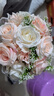 威爾基手捧花結婚婚禮仿真領(lǐng)證道具套裝求婚訂婚拍照次日達花束新娘捧花 香檳色 手捧花【成品】 曬單實(shí)拍圖