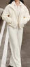 太平鳥(niǎo)【張婧儀同款】棉花糖 商場(chǎng)花苞夾克羽絨服女白鴨A3ACF4218 柔語(yǔ)白 M 160 曬單實(shí)拍圖