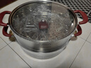 愛(ài)仕達（ASD） 蒸鍋304不銹鋼鍋家用雙層加高大容量蒸饅頭鍋玻璃蓋復底電磁通用 26cm 雙層蒸鍋(1蒸籠+1蒸篦) 曬單實(shí)拍圖