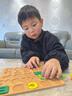 苗娃兒寶寶早教認知手抓板拼圖嬰幼兒童數字拼音字母配對積木玩具嵌板 數字運算+大寫(xiě)字母【送收納袋】 曬單實(shí)拍圖