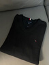Tommy Hilfiger【撞色橫條紋】26春夏新款男純棉休閑學(xué)院風(fēng)圓領(lǐng)內搭針織衫 【純色V領(lǐng)】經(jīng)典黑BDS XL （推薦：165-180斤） 曬單實(shí)拍圖