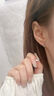 GLTEN四葉草純銀999耳釘女耳飾墜環(huán)氣質(zhì)生日情人節禮物新年送女友老婆 曬單實(shí)拍圖