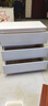木詩(shī)風(fēng)雅斗柜家用實(shí)木臥室收納柜五斗柜現代簡(jiǎn)約抽屜柜多層儲物客廳電視柜 實(shí)木三斗柜【長(cháng)80寬40高77】高雅白 曬單實(shí)拍圖