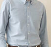 BLACKMONDAY純棉牛津紡長(cháng)袖襯衫男全棉抗皺免燙純色男士商務(wù)休閑襯衣 曬單實(shí)拍圖