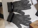 羅蒙毛線(xiàn)手套男士羊毛手套秋冬季保暖騎行騎車(chē)手套加長(cháng)款防風(fēng)防寒手套 曬單實(shí)拍圖