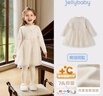JELLYBABY[抗菌遠紅外]女童連衣裙女寶秋冬高領(lǐng)加絨蓬蓬網(wǎng)紗裙子兒童公主 曬單實(shí)拍圖