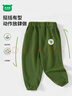 迷你木木屋兒童褲子春秋衛褲男童女童束腳運動(dòng)褲中小童長(cháng)褲 軍綠睡覺(jué)熊 100  曬單實(shí)拍圖