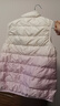 小馬寶莉女童輕薄羽絨服馬甲秋冬外穿兒童保暖漸變背心內膽上衣 淺紫 140 曬單實(shí)拍圖
