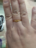 中國黃金（CHINA GOLD）蝴蝶結黃金戒指女足金開(kāi)口單戒指環(huán)女新年情人節禮物送女朋友 足金蝴蝶結開(kāi)口戒指 金重約2.1g 曬單實(shí)拍圖