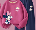 迪士尼（Disney）童裝卡通可愛(ài)女童套裝2025冬季新款加厚加絨兒童冬裝女孩保暖衣服 曬單實(shí)拍圖