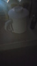 鈺銓龍門(mén) 羊脂玉瓷素燒辦公杯 白瓷帶蓋茶水分離大容量泡茶杯辦公家用水杯 款式一（約450ml） 曬單實(shí)拍圖